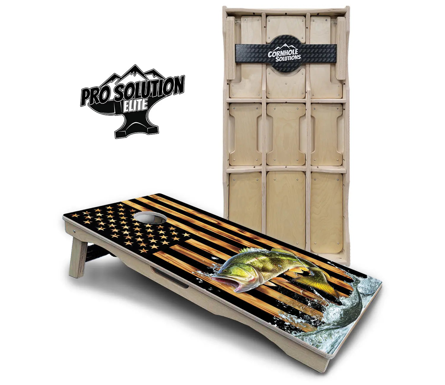 Colorful Deer & Fish Cornhole Boards - Pro Solution Elite Series Cornhole Solutions