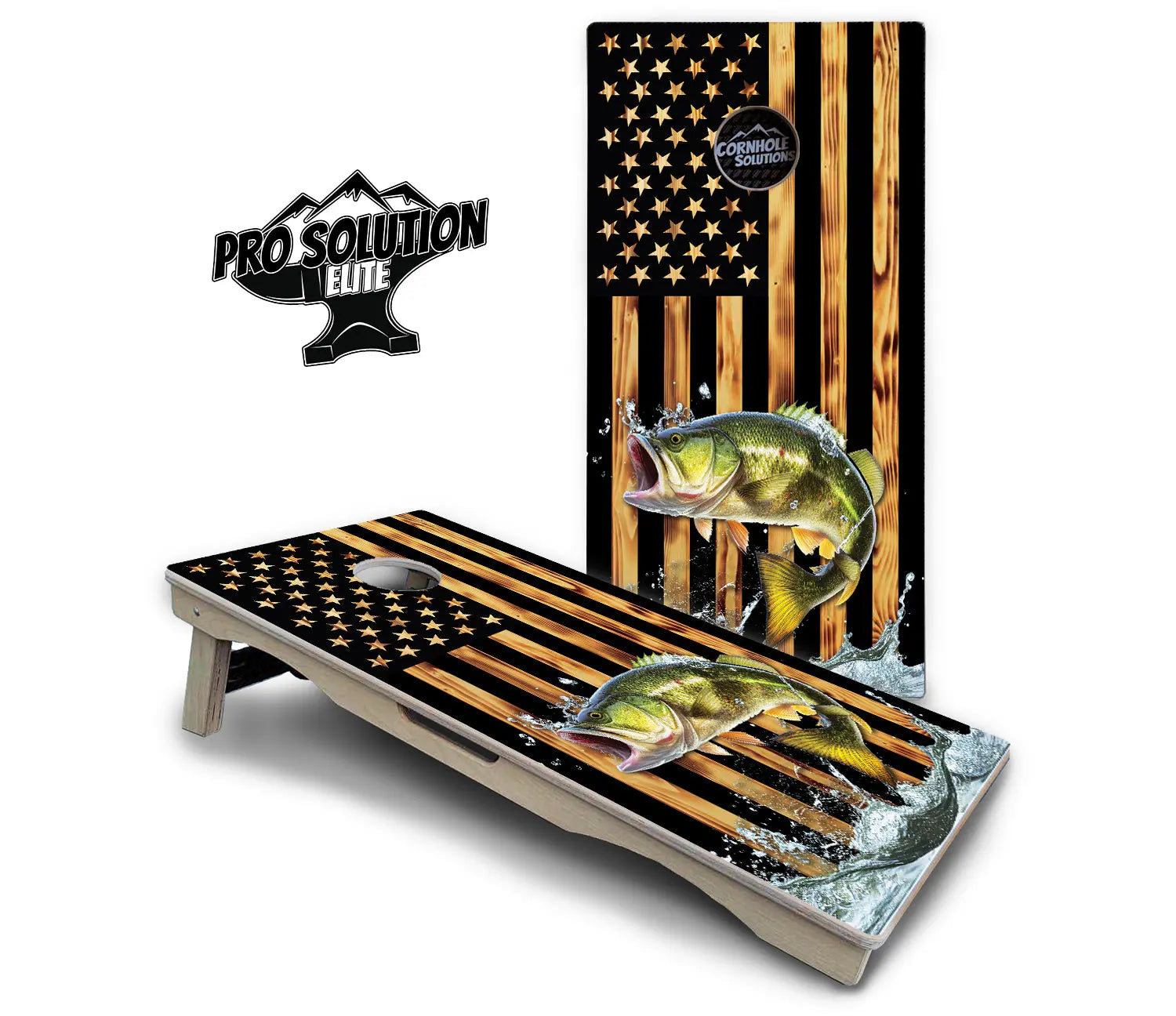 Colorful Deer & Fish Cornhole Boards - Pro Solution Elite Series Cornhole Solutions