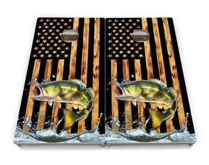 Colorful Deer & Fish Cornhole Boards - Professional Tournament Series by Cornhole Solutions, custom cornhole board detail photo 3