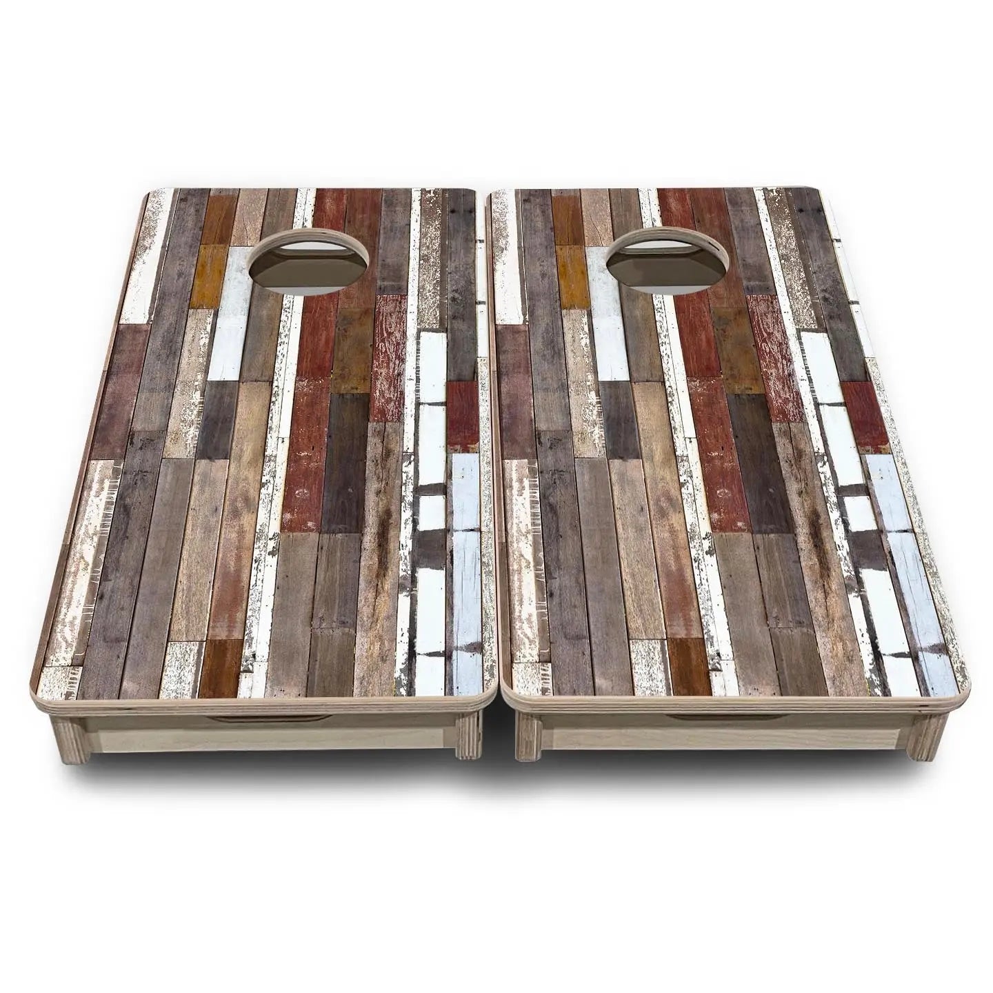 Colorful Planks - Mini or Vacation Size Cornhole Boards Cornhole Solutions