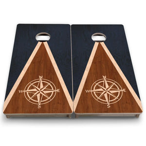 Compass Stain Triangle - Mini or Vacation Size Cornhole Boards by Cornhole Solutions, custom cornhole board detail photo 7