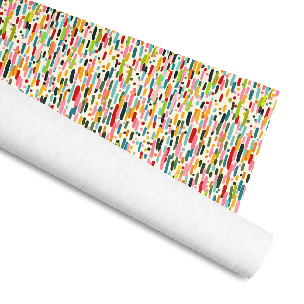 Confetti Fun Wrapping Paper by Leslie Gonce, Main Street Collective - Colorful Art Gift Wrap for all Occasions