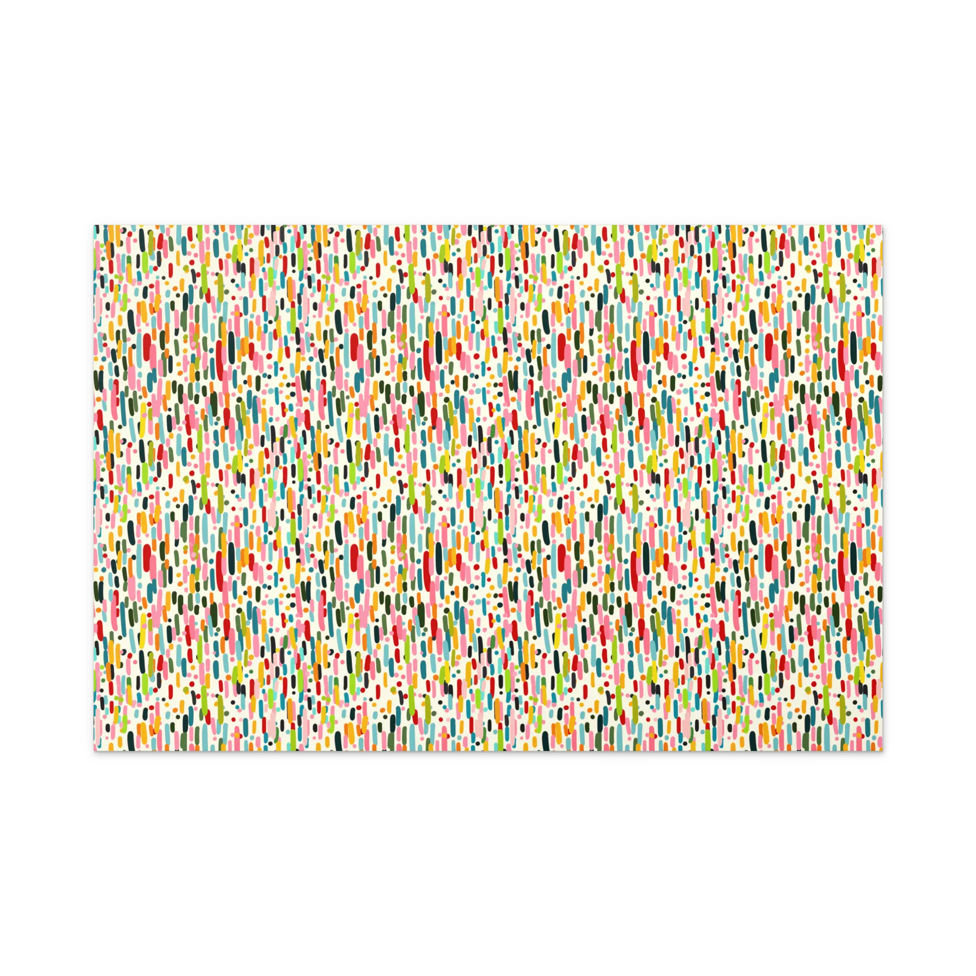 Confetti Fun Wrapping Paper: Colorful Art Design by Leslie Gonce - Main Street Collective.