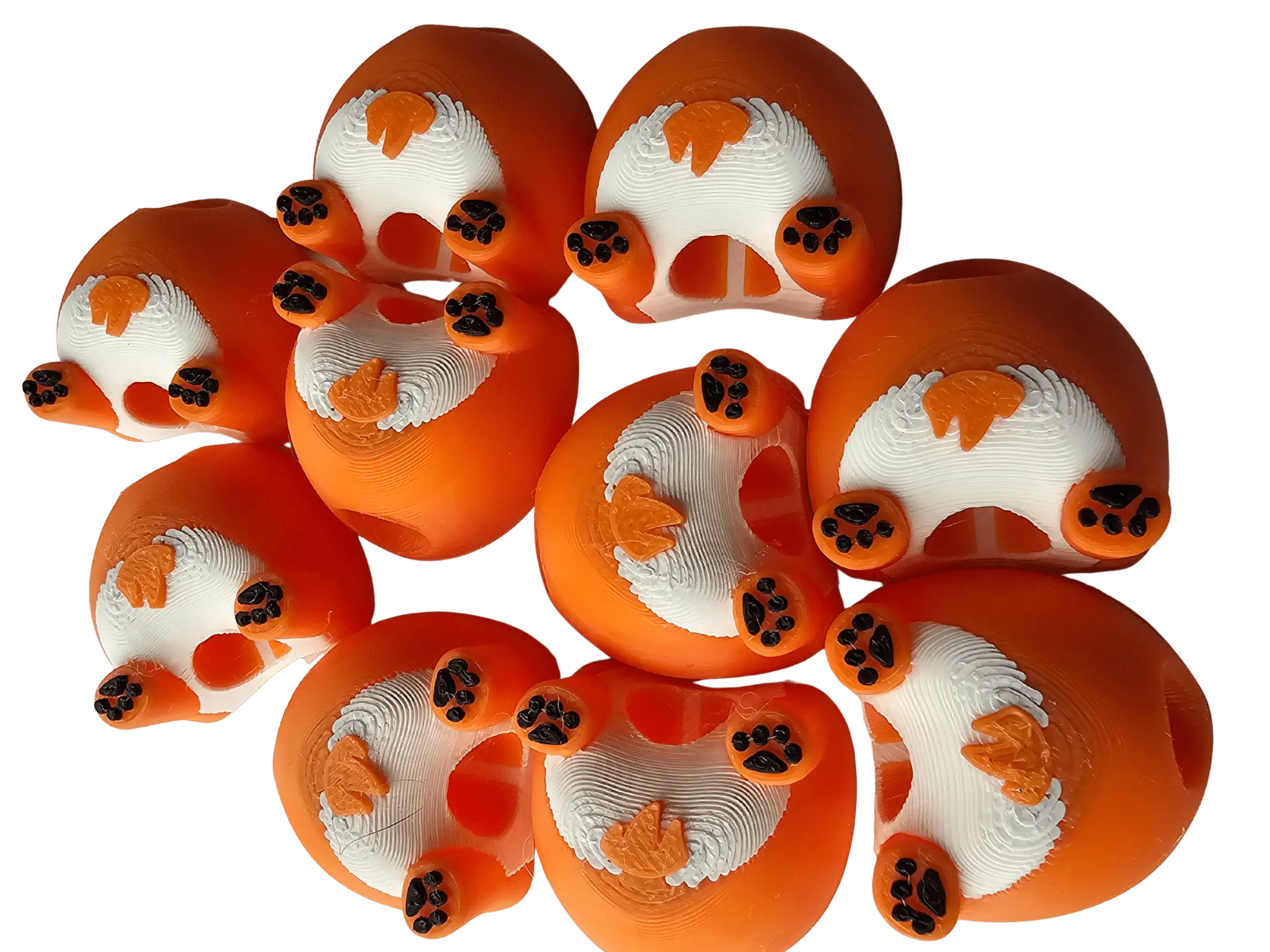 Corgi Butt Straw Toppers: 3D Printed Tumbler Charms for Dog Lovers - Cute Pet Gift Idea, Handmade Pet Accessory