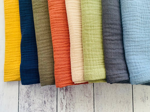 Cotton Crinkle Cloth Napkins, set of four by Dot and Army, cloth napkins detail photo 4