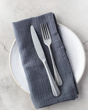 Cotton Crinkle Cloth Napkins, set of four by Dot and Army, cloth napkins detail photo 5
