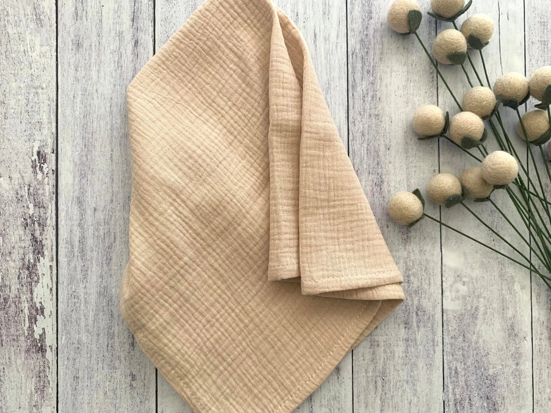 Cotton Crinkle Cloth Napkins, set of four by Dot and Army, cloth napkins detail photo 11