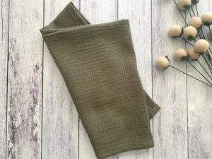 Cotton Crinkle Cloth Napkins, set of four by Dot and Army, cloth napkins detail photo 12