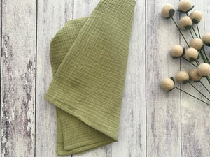 Cotton Crinkle Cloth Napkins, set of four by Dot and Army, cloth napkins detail photo 13