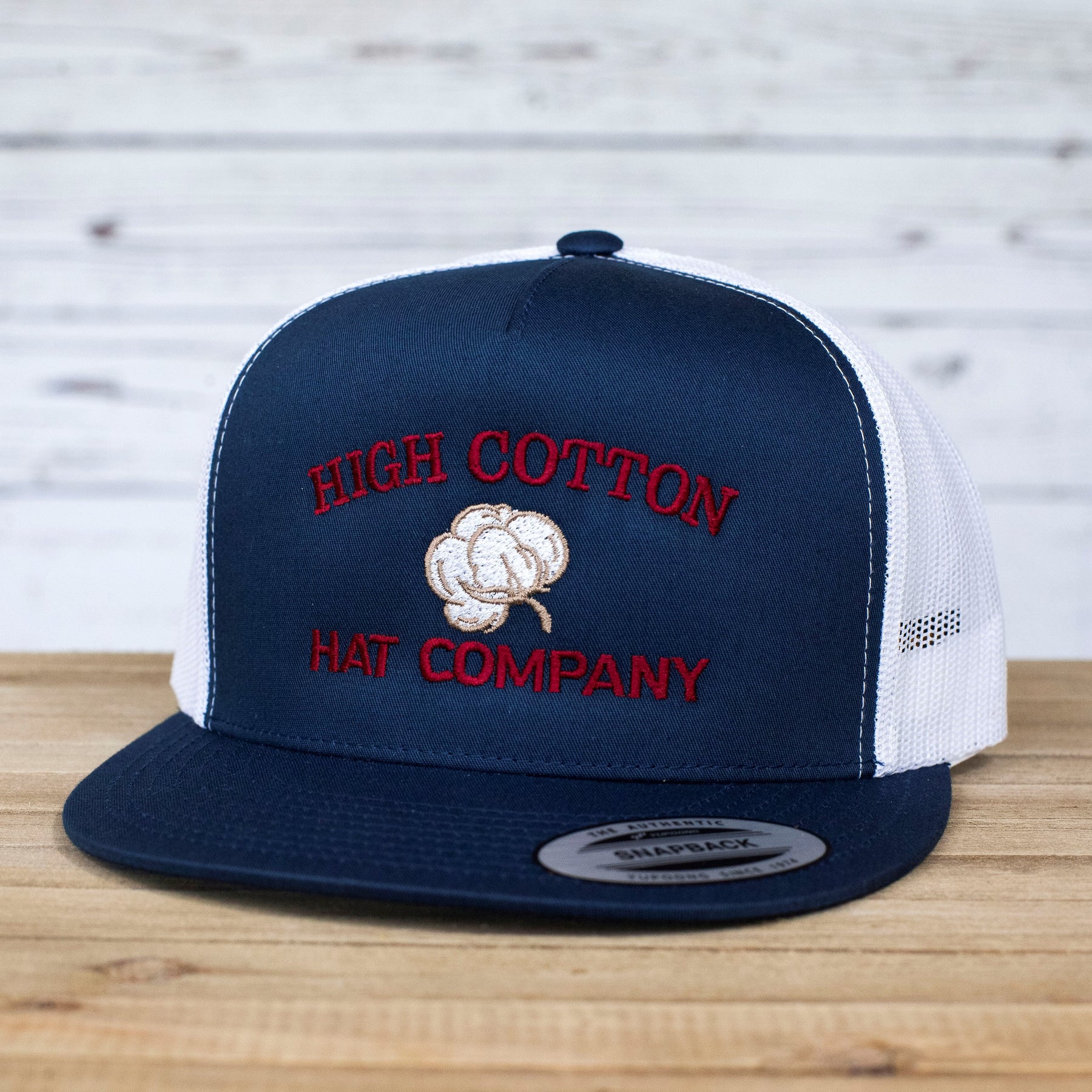 Cotton Top Flat Bill Hat by High Cotton Hat Co in Texas
