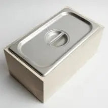 Countertop Compost Bin - Noaway© in Magnolia Wood and Stainless Steel