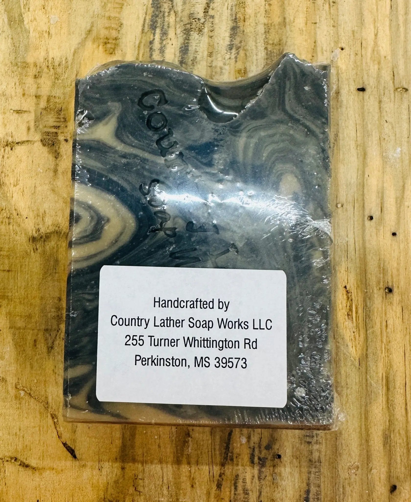 Country Lather Ripped Soap Bar - Activated Charcoal Men's Soap Country Lather Soap Works