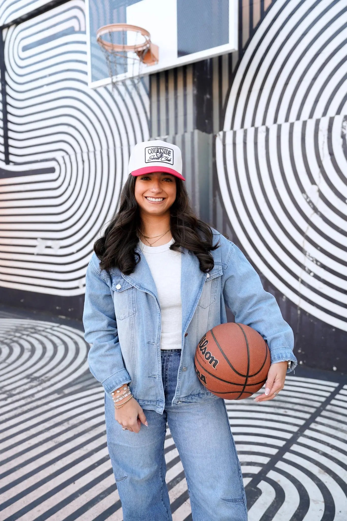 Courtside Social Club - Vintage Trucker Hat by KenzKustomz, Southern lifestyle apparel detail photo 4