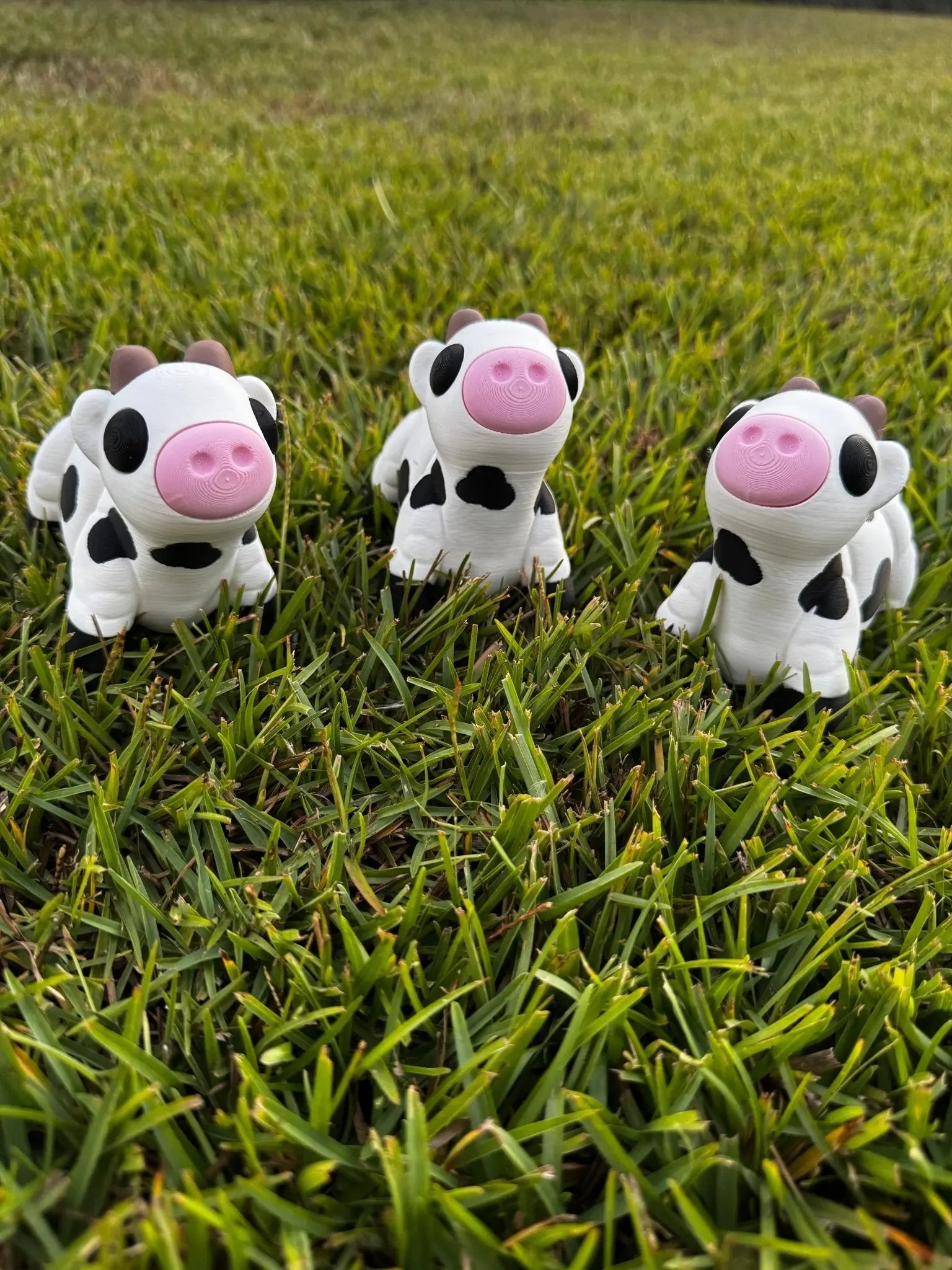 Cow Fidget Toy: 3D Printed Sensory Toy by Main Street Collective. Black & White Cow Figure for Animal Lovers
