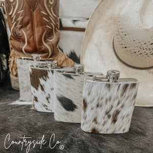 Cowhide Flask Countryside Co.