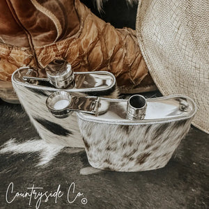 Cowhide Flask Countryside Co.