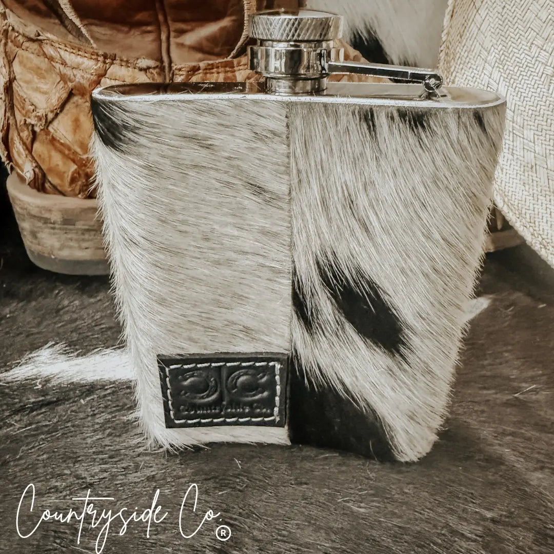 Cowhide Flask Countryside Co.