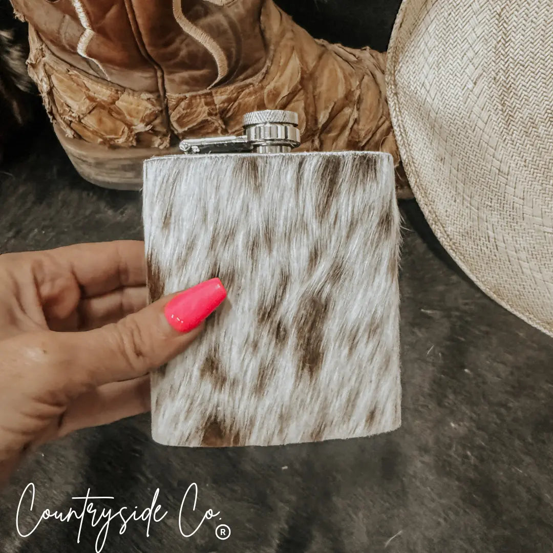 Cowhide Flask Countryside Co.