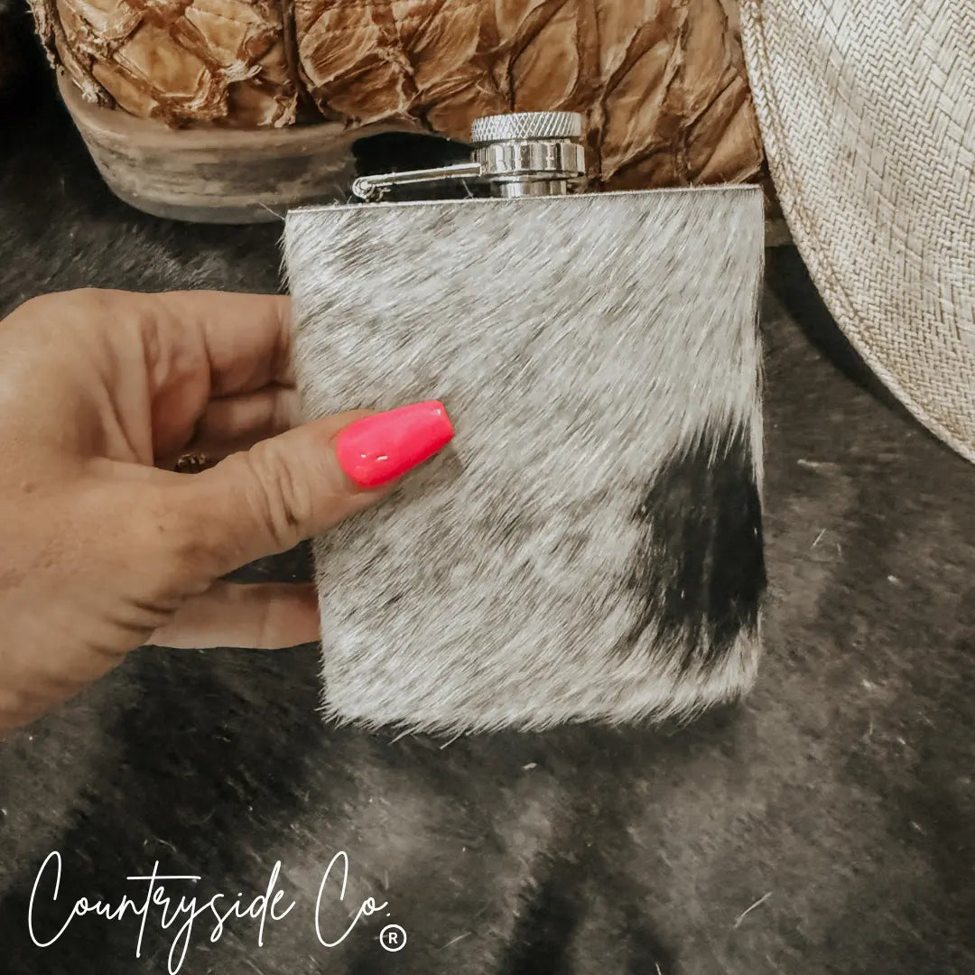 Cowhide Flask Countryside Co.