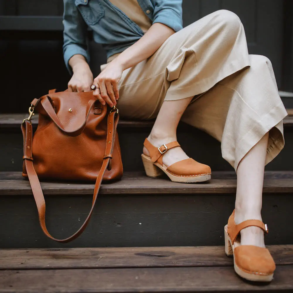 Craft & Forge Leather Tote by Mission Mercantile Leather Goods, handmade leather goods detail photo 4