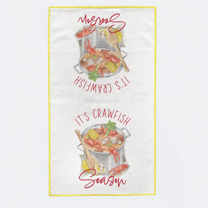 Crawfish Boil Kitchen Towel by Nola Tawk, natural skincare detail photo 2
