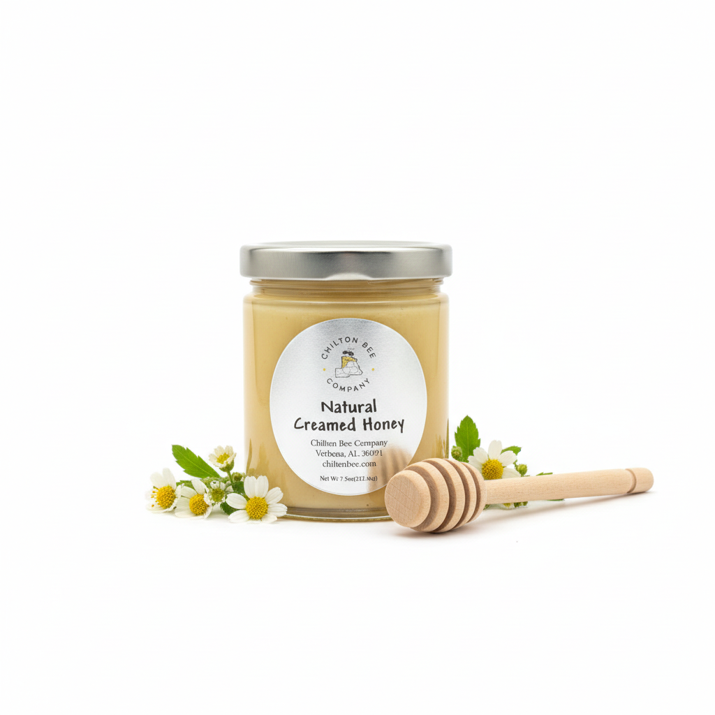 Creamed Honey - Smooth Spreadable Alabama Wildflower Honey Chilton Bee Company
