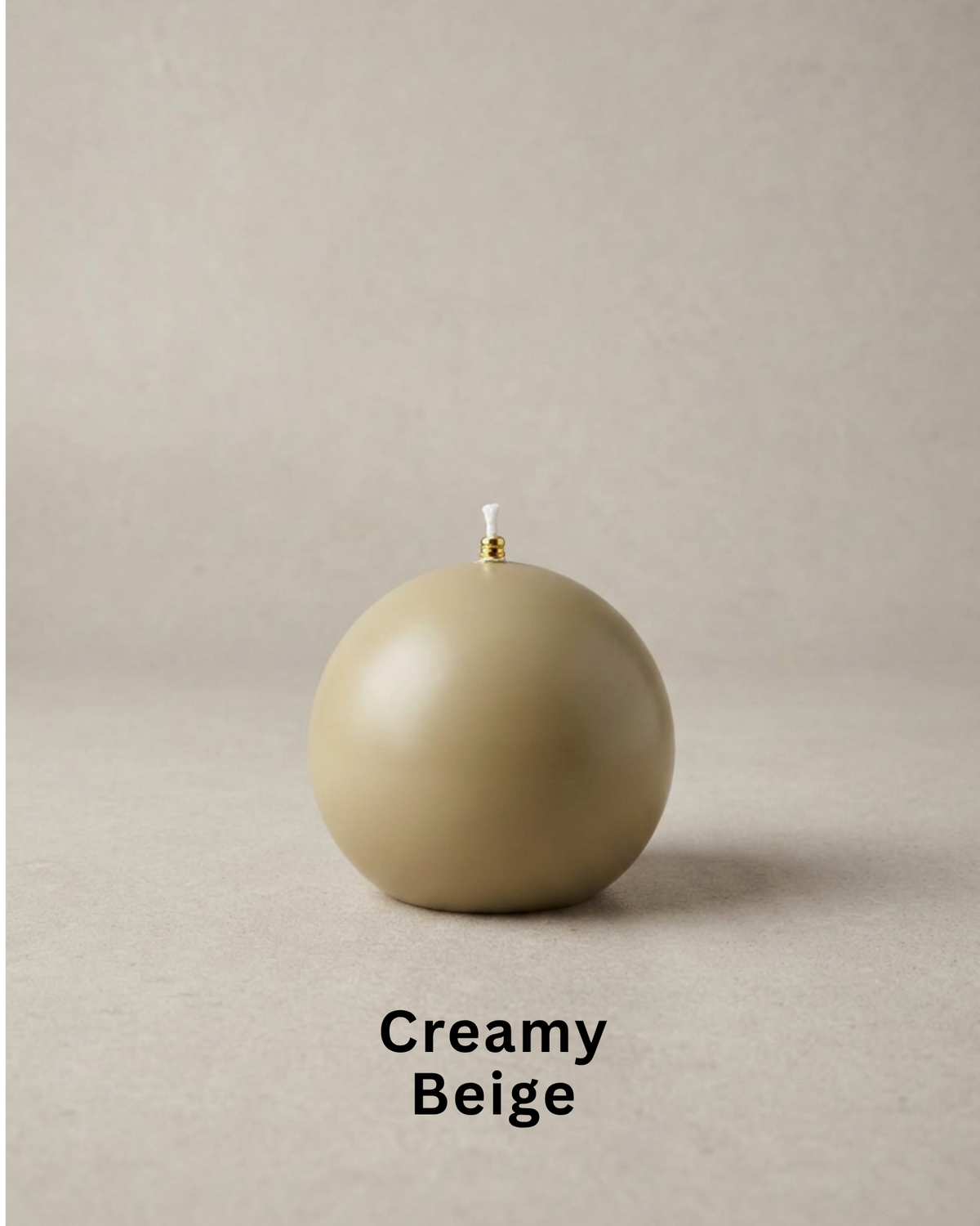 Modern sphere candle by Believe Candle – product view 5