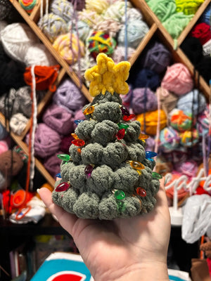 Crocheted Christmas Trees by Klassy Krafts, ornament detail photo 2