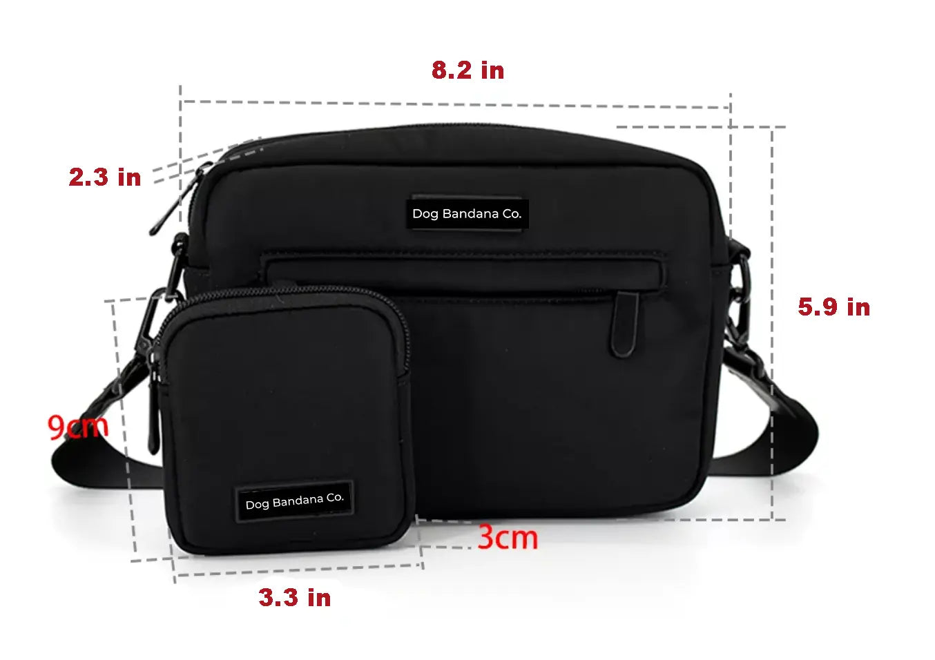 Crossbody Dog Walking Bag by Dog Bandana Co., natural skincare detail photo 6