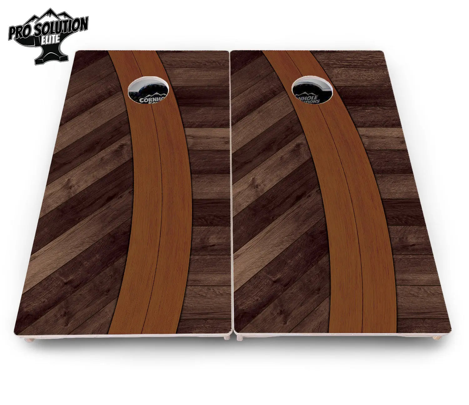 Curved Herringbone Cornhole Boards - Pro Solution Elite Series by Cornhole Solutions, handmade jewelry detail photo 4