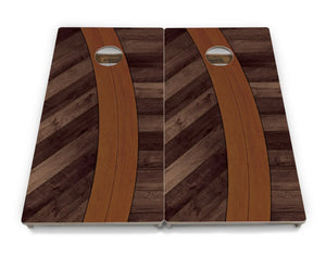 Curved Herringbone Cornhole Boards - Professional Tournament Series by Cornhole Solutions, handmade jewelry detail photo 3
