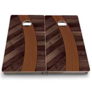 Curved Herringbone - Mini or Vacation Size Cornhole Boards by Cornhole Solutions, handmade jewelry detail photo 7