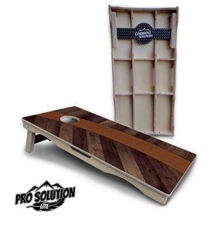 Curved Wood Cornhole Boards - Pro Solution Lite Series by Cornhole Solutions, custom cornhole board main product photo