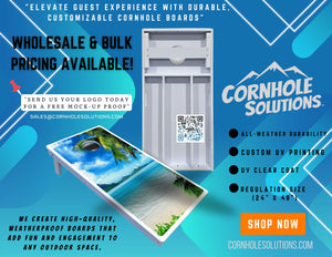 Custom Cornhole Boards - All Weather Series by Cornhole Solutions, custom cornhole board detail photo 3