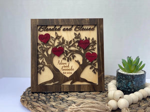 Custom Wood Family Tree Sign by Poor Hog Customs, Southern home decor detail photo 3
