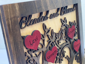 Custom Wood Family Tree Sign by Poor Hog Customs, Southern home decor detail photo 4