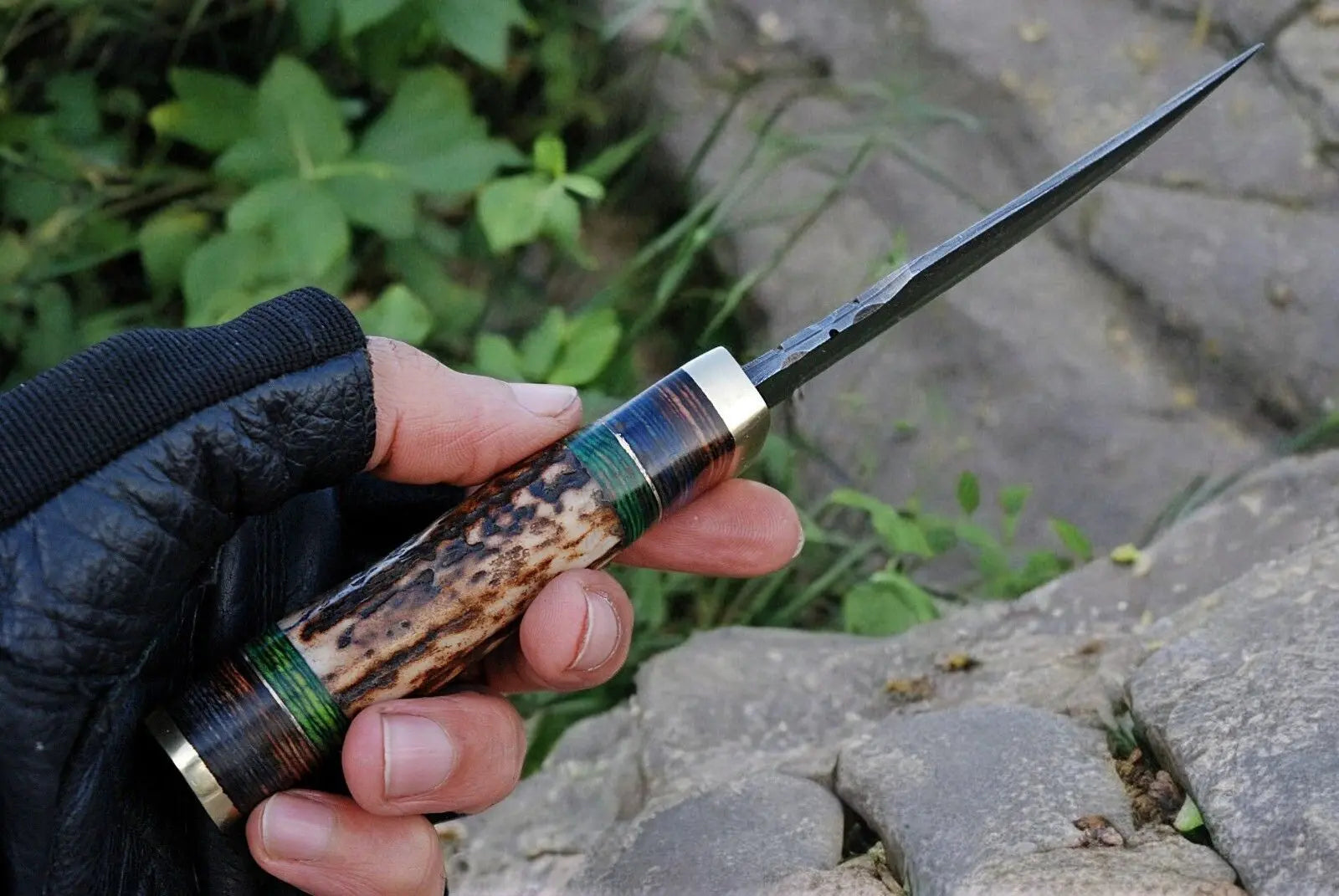Custom Handmade Hunting Knife – Damascus Steel Blade Damascus Knife Store