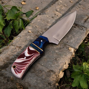 Custom Handmade Hunting Knife – High-Carbon Steel Blade by Damascus Knife Store, Damascus knife detail photo 5