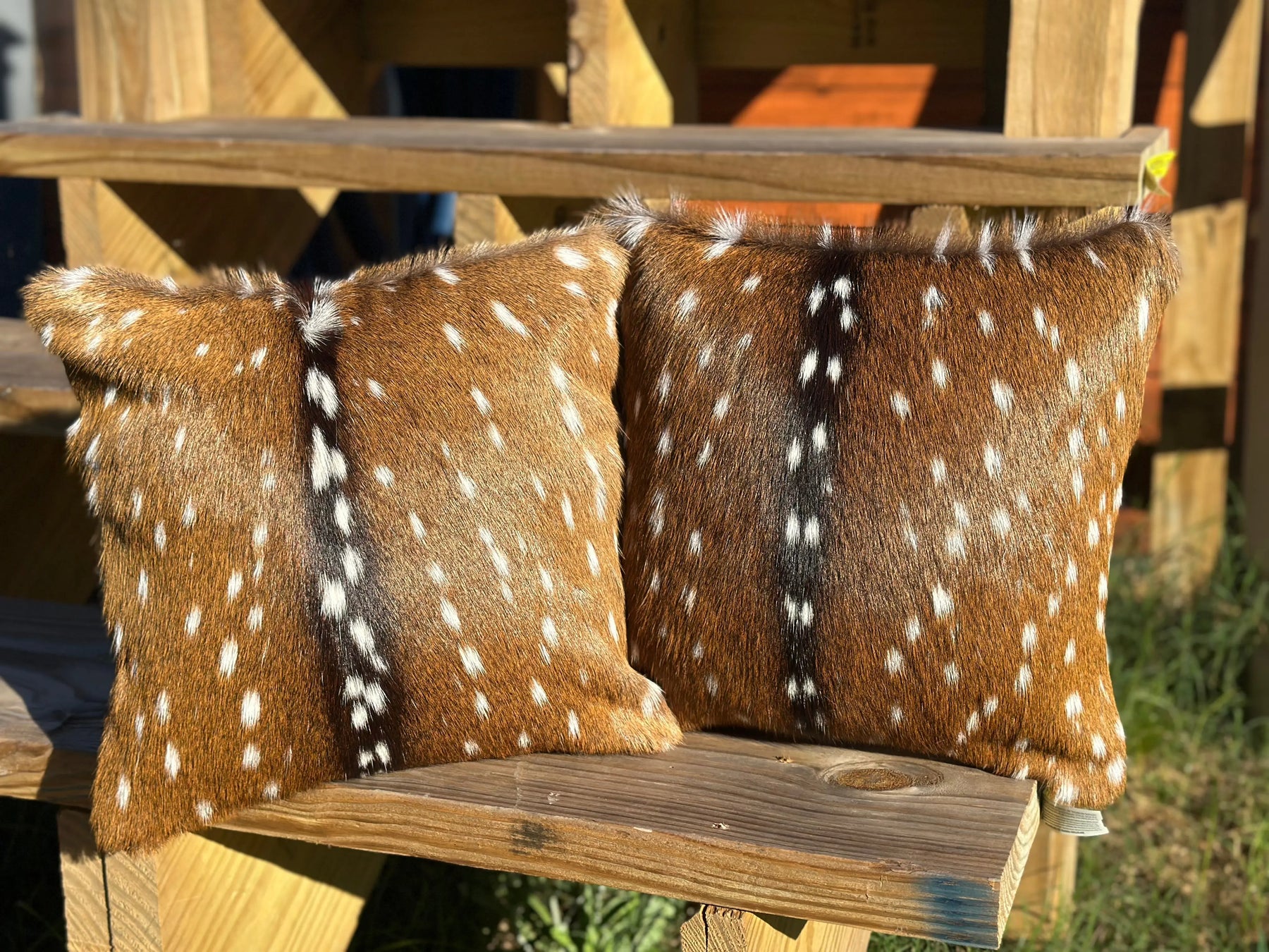 Custom Hide Pillows Kw Leatherworks