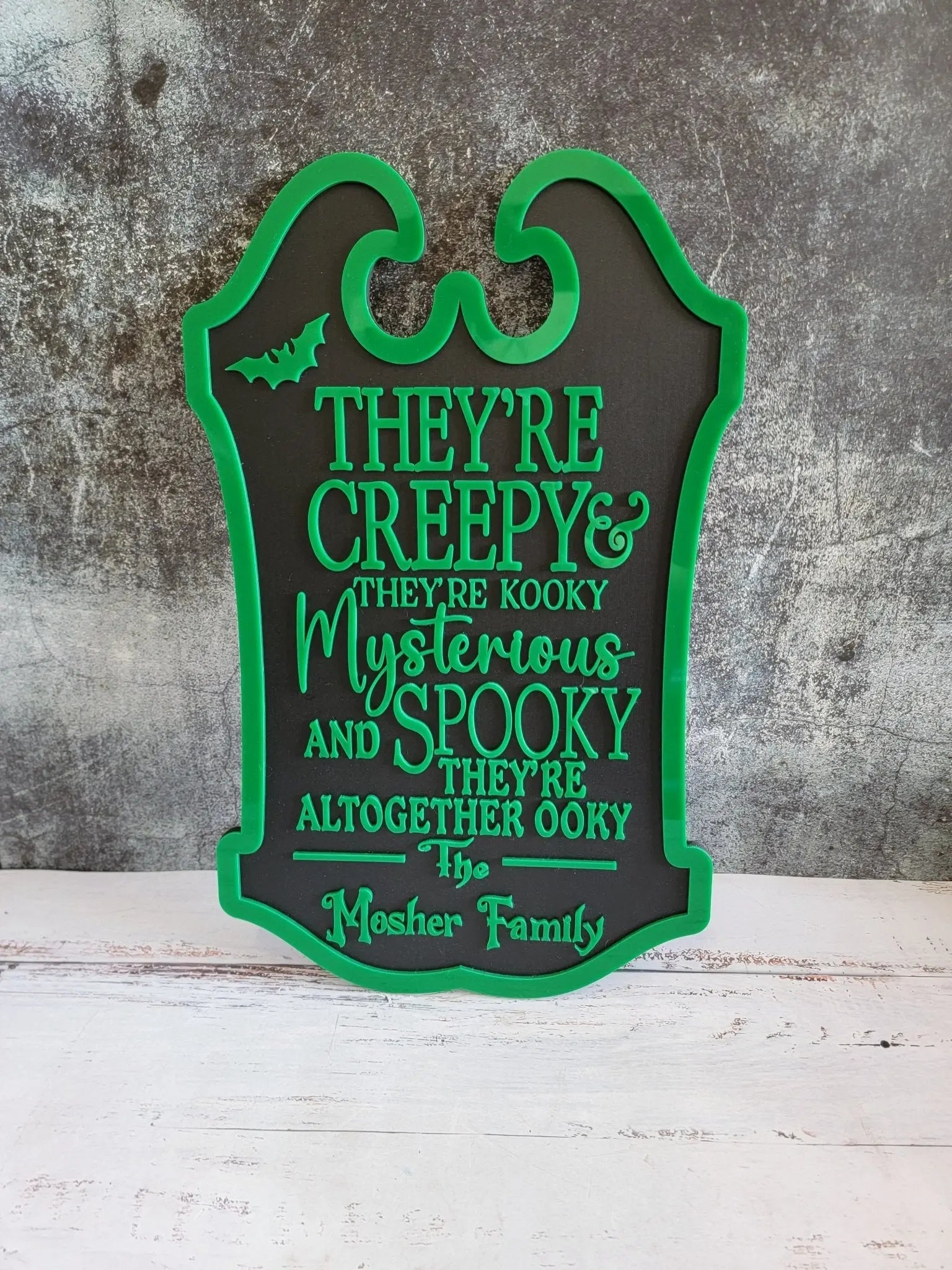 Custom Last Name Halloween Sign by EverLee Creations, Southern home decor detail photo 5