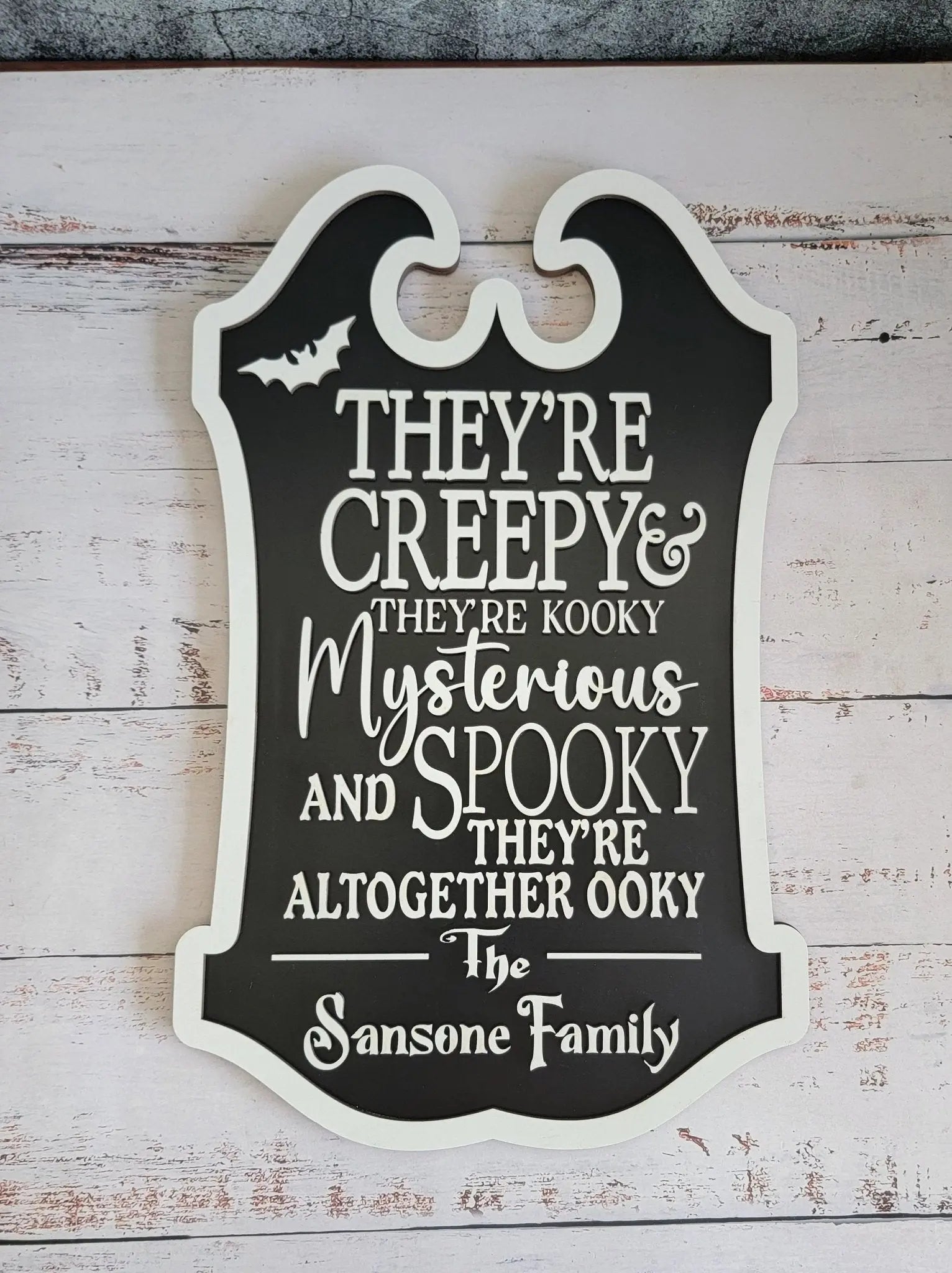 Custom Last Name Halloween Sign by EverLee Creations, Southern home decor detail photo 6