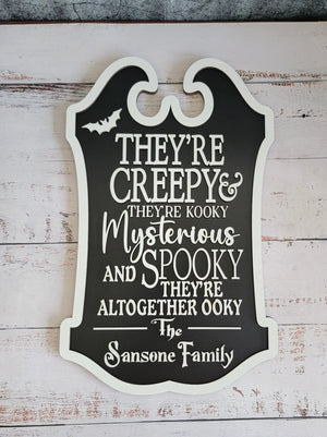 Custom Last Name Halloween Sign by EverLee Creations, Southern home decor detail photo 6