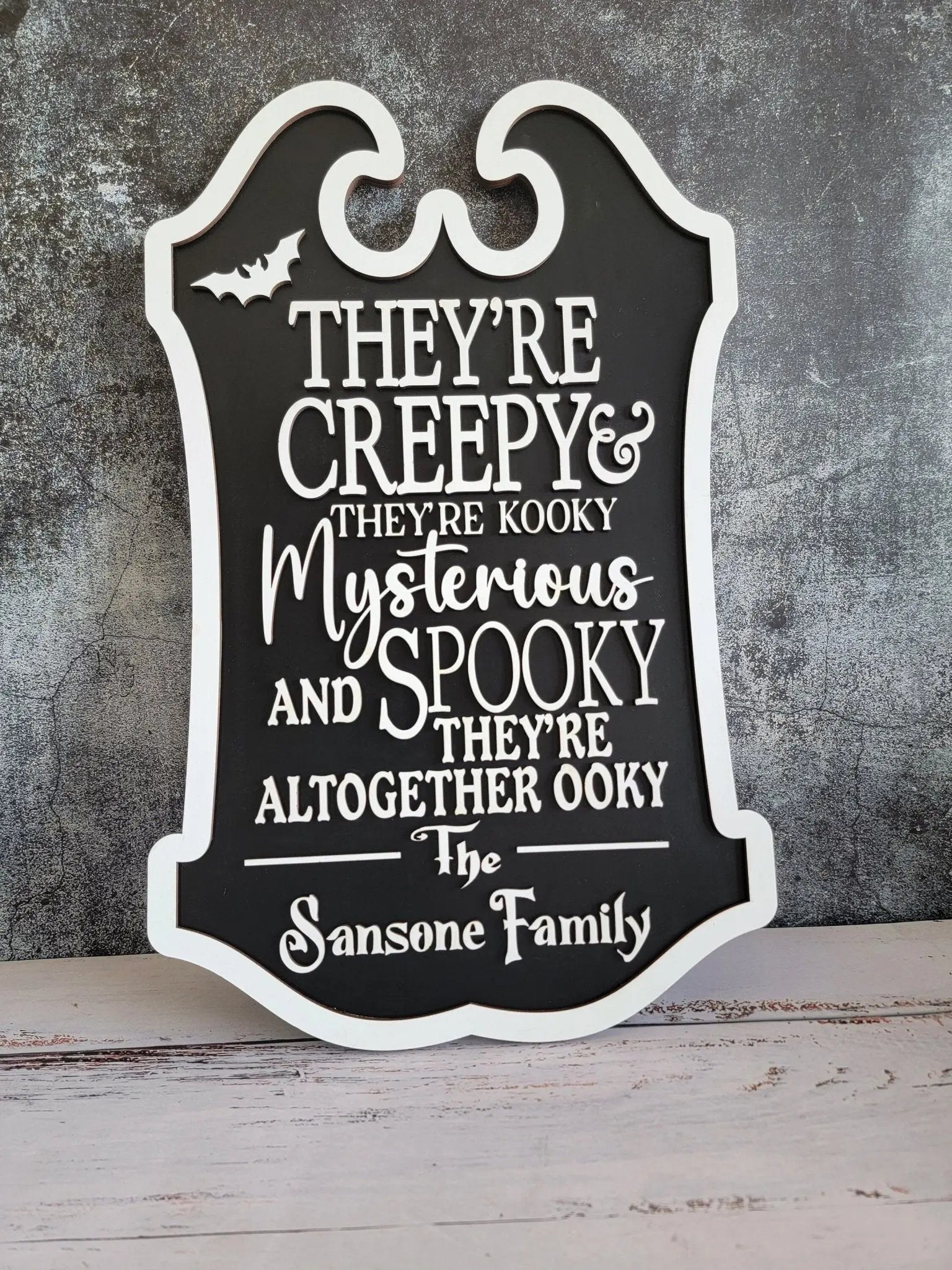 Custom Last Name Halloween Sign by EverLee Creations, Southern home decor detail photo 8
