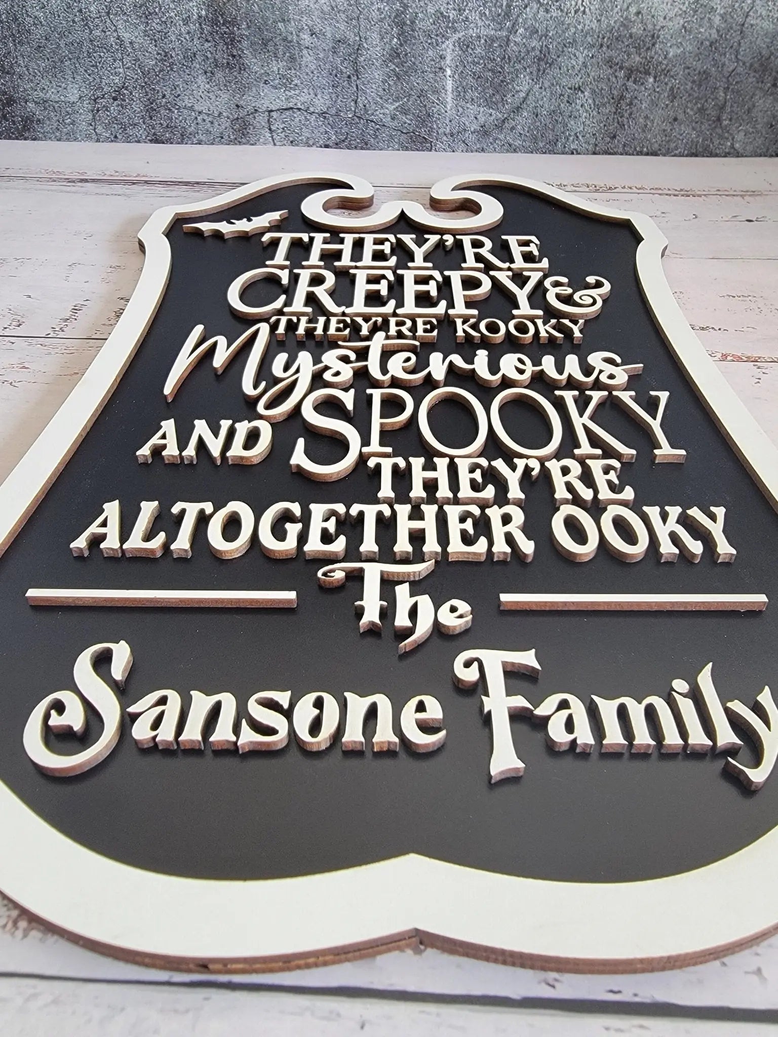 Custom Last Name Halloween Sign by EverLee Creations, Southern home decor detail photo 9