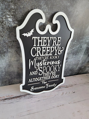 Custom Last Name Halloween Sign by EverLee Creations, Southern home decor detail photo 11