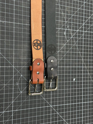 Custom Leather Belt by Kw Leatherworks, handmade leather goods detail photo 4