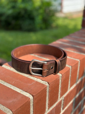 Custom Leather Belt by Kw Leatherworks, handmade leather goods detail photo 13