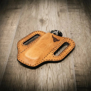 Custom Leather Knife Sheath by Bull Sheath Leather, leather knife sheath main product photo