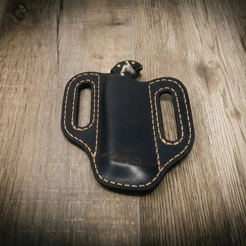 Custom Leather Knife Sheath by Bull Sheath Leather, leather knife sheath detail photo 9