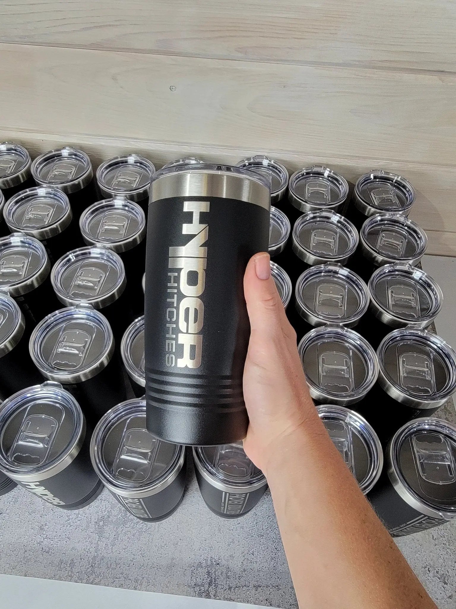 Custom Logo Tumbler by EverLee Creations, custom drinkware detail photo 6